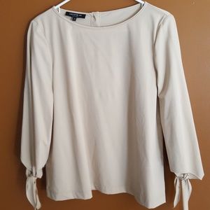 Lafayette tan/cream 148 blouse medium like new